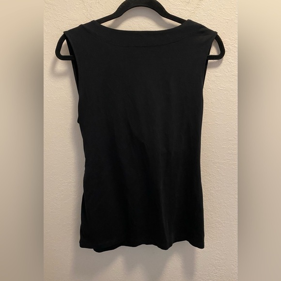 Soft Surroundings Black Crossover Blouse - Picture 4 of 4